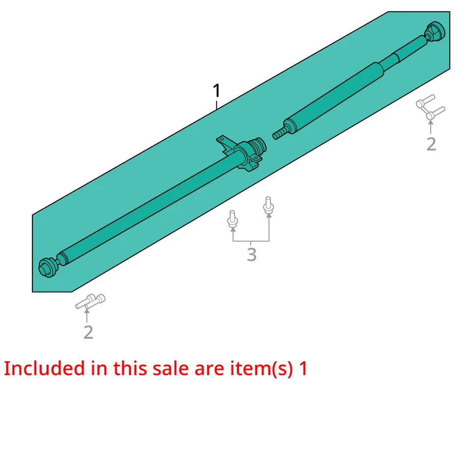 Eje de transmisión trasero AWD 2,0 L VIN 9 octavo dígito turbo compatible con 13-20 FUSION 633151 Foto 3 de 4