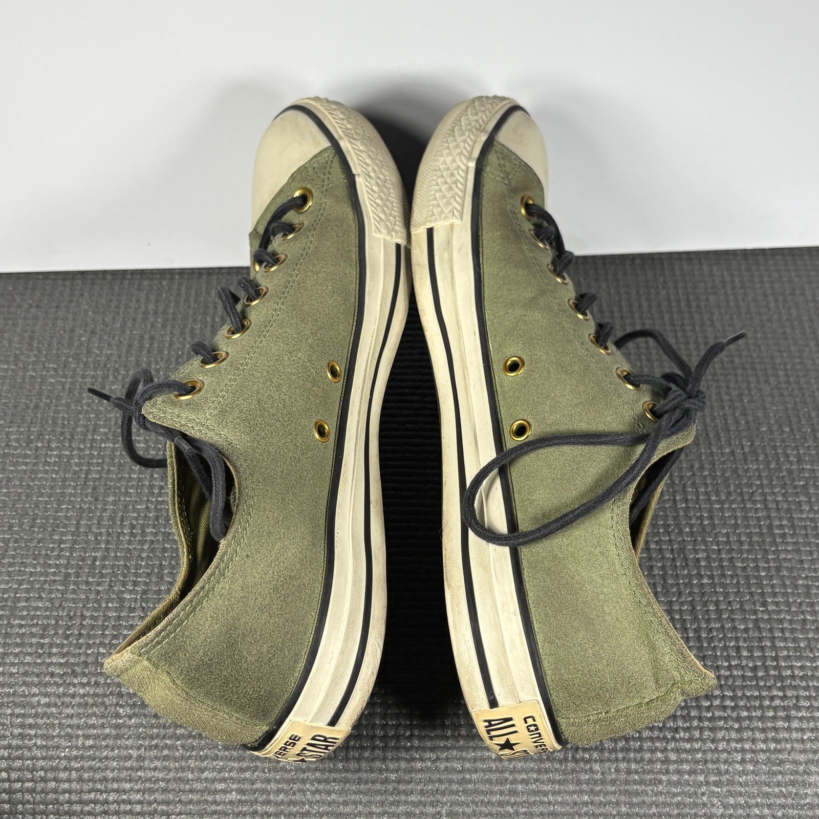 Converse Chuck Taylor All Star Sneakers Mens 9 Womens 11 Green Canvas Low Top  thumbnail 7