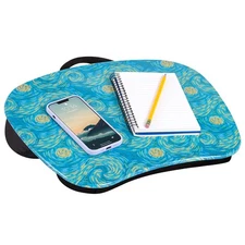 MyStyle Starry Blue Portable Lap Desk with Cushion Fits up to 15.6" Laptops