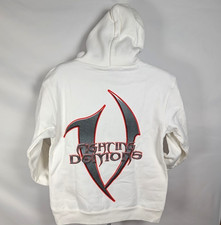 White Juice WRLD Vlone Hoodie with Front Pocket Size Small