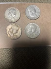 1963-D Franklin Half-Dollars     LOT of 4