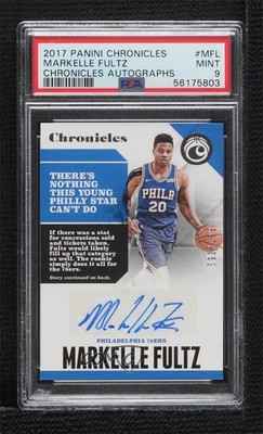 2017-18 Panini Chronicles 91/199 Markelle Fultz #CA-MFL Rookie Auto RC s1i
