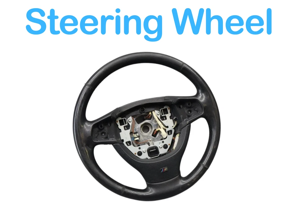 09-15 BMW 750i 750Li 740i 740Li F01 Front Left Steering Wheel Leather Black Oem - Image 3 of 4