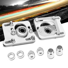 Front Adjustable Aluminum White Cambercaster Plate T2 For 94-04 Ford Mustang