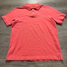 Vineyard Vines Polo Shirt Mens Small Pink Blue Whale Logo Pique 100 Cotton
