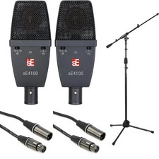 sE Electronics sE4100 Large-diaphragm Condenser Microphones with Stand and