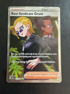 Rust Syndicate Grunt 112/84 Ultra Rare - Pokemon - ME: Pitch Black (PBL) NM