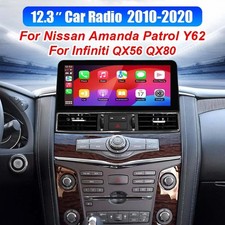 For Nissan Armada Patrol Y62 Infiniti Qx56 Qx80 Car Radio Carplay Stereo Gps Nav
