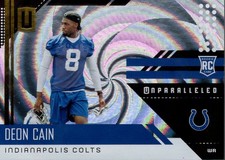 2018 Panini Unparalleled Whirl #230 Deon Cain /100 - FB