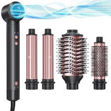 5-in-1 Hot Air Styler Wrap, High-Speed Hair Dryer Brush Blow Dryer 2 Auto Wrap