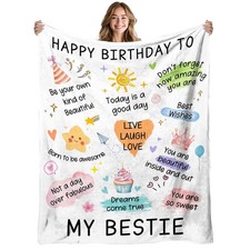 Happy Birthday Blanket Cozy Birthday Flannel Blanket Birthday Blankets Gifts ...