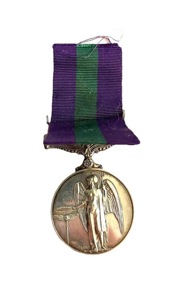 Authentic GSM General Service Medal 1918-62, Malaya, to Pte Doyle RAMC, Silver - Image 2 of 4