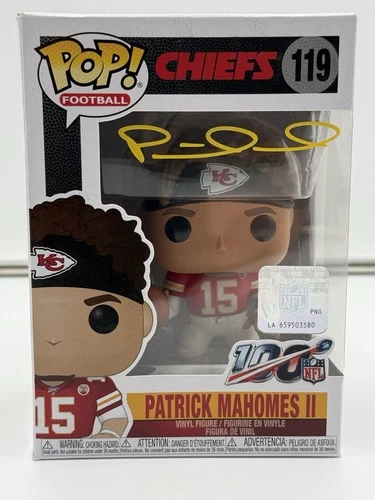 Patrick Mahomes Signed Kansas City Chiefs Funko Pop GA COA SB MVP **SEE PICS**
