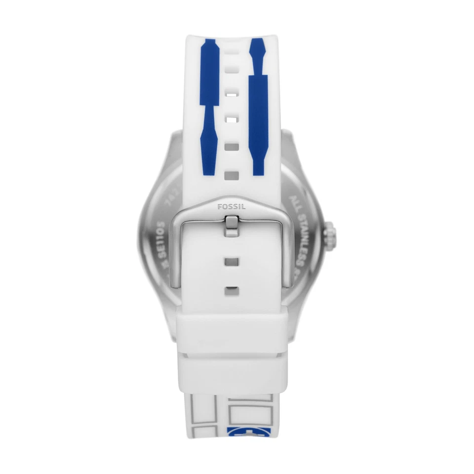 Mens Wristwatch FOSSIL STAR WARS SE1105 Silicone White R2-D2 LIMITED EDITION - image 2 of 4