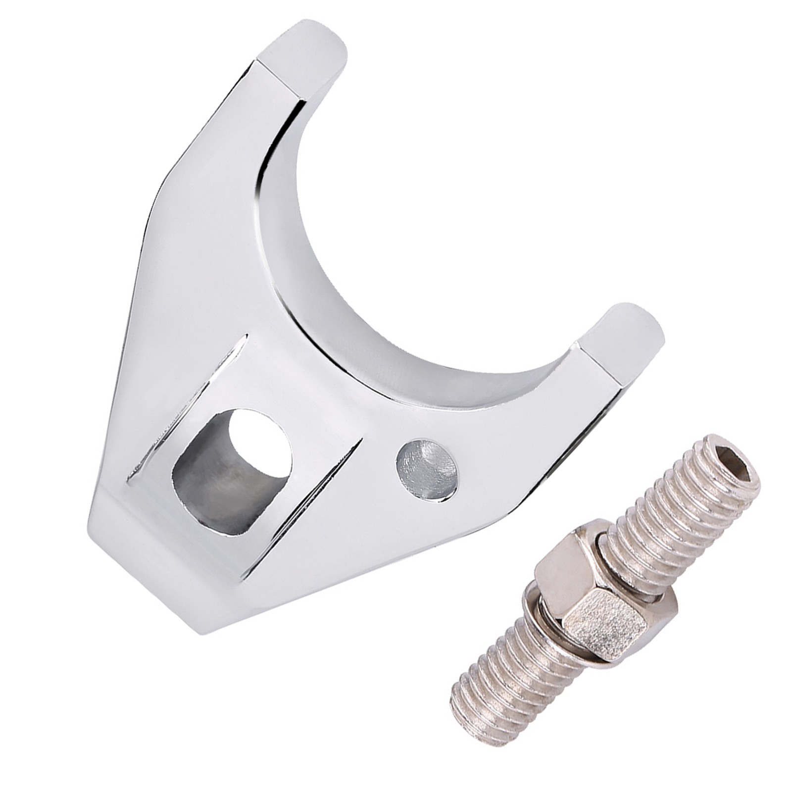 Chrome Billet Aluminum Distributor Clamp Hold Down for Chevy SBC BBC Electronic