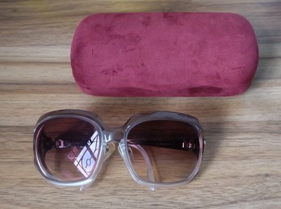 Gucci GG 3110/S HBDFM Sunglasses Translucent Brown Oversized With Case