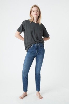 MAVI Damen Jeans SCARLETT High-Rise Superskinny, Blau dark brushed, W30 L29