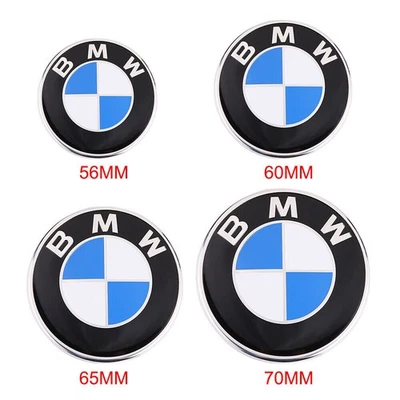 4X 56/60/65/70mm BMW Auto Nabendeckel Aufkleber  Logo Sticker Radkappen NEU - Bild 1 von 4