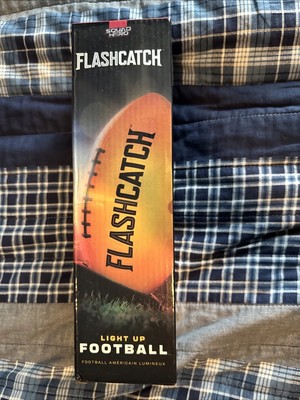 Flash Catch Light-Up Football Glow in the Dark Official Size 6 Nylon Wound