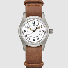 Hamilton Khaki Field Mechanical White Dial 38mm Men's Watch H69439511 6