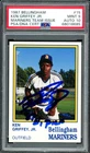 Ken Griffey Jr. Signed 1987 Bellingham RC #15 Mariners PSA 9 Sig GM 10 Card