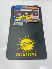 NOS Vintage Fisher Snow Plow Mud Flaps JTM Auto Mud Guards USA Made ☑️📋📸
