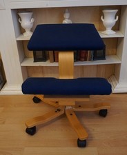 STOKKE/VARIER WING BALANS SEDIA A TUTTO TONDO SEDIA AL GINOCCHIO SGABELLO AL GINOCCHIO IN BLU! GUARDA!