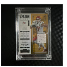 Panini Contenders Travis Kelce Game Used Swatch Kansas City Chiefs NFL Card