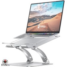 Portable Dual-Fold Aluminum Laptop Holder: Ergonomic Support for 10-17" Devices