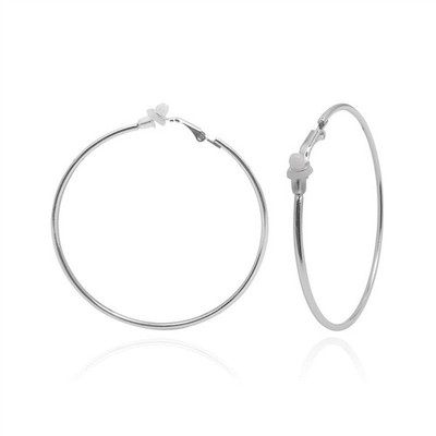 Big Hoop Earrings Nightclub Hipster Earrings Ear Clip Non-Piercing Big Circle