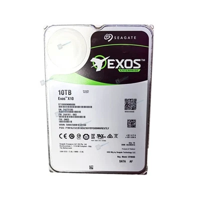 Seagate ST10000NM0086 Exos X10 10TB 3.5'' SATA 7.2K 256MB 6Gb/s Hard Drive - Image 1 of 4