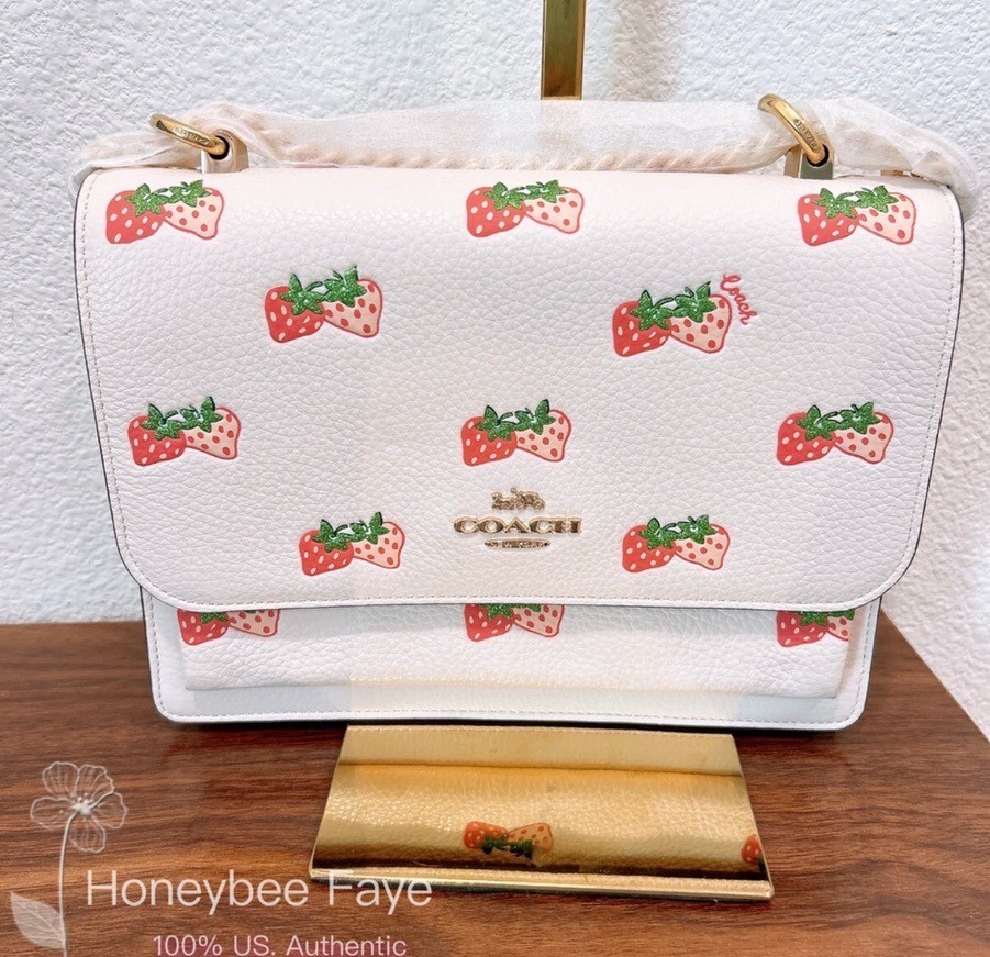 NWT Coach CB599 Klare Crossbody Bag With Strawberry Print image 2