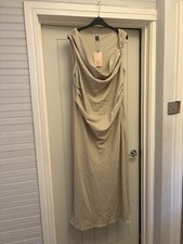 SHEIN Bae Curve Ruched Beige Dress Size 2xl Size 20