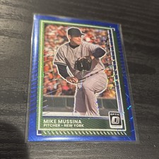 2025 Donruss Baseball - Mike Mussina Optic Blue Velocity #100 New York Yankees