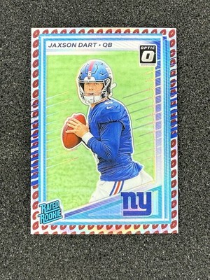  2025 Donruss Rated Rookie Jaxson Dart - Football Emoji - Super Rare GIANTS 