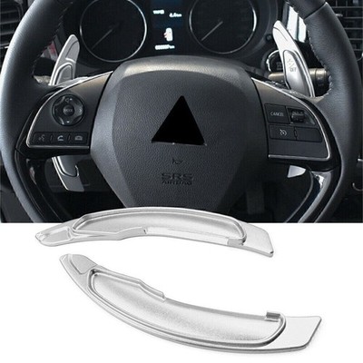 Lenkrad Paddle Shifter Verlängerung für Mitsubishi Lancer Evo X Silber Paar