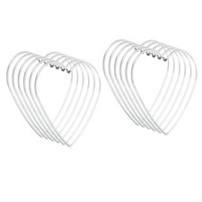 5inch Dream Catcher Rings, 12 Pcs Metal Heart Shape Floral Ring, Silver