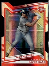 2022 Panini Elite Extra Edition #29 Xavier Isaac Prime Numbers C Die Cut #/237