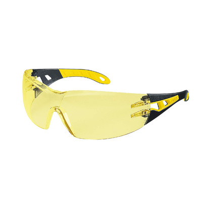 Uvex Pheos Schutzbrille - Supravision Excellence - Gelb/Schwarz-Gelb
