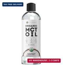 Kate Naturals MCT Oil for Coffee. Pure Coconut MCT C8 and C10 Oil 8oz, Organic,