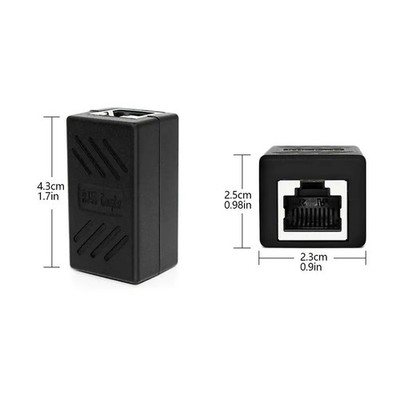Ethernet-Koppler Anschluss Buchse auf Buchse Cat 5 6 6a LAN Adapter