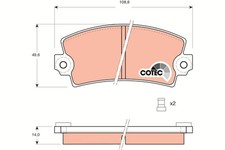 Plaquette de frein Citroen LNA