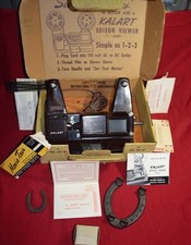 WORKING Kalart 8mm Film Movie Editor Viewer Eight Original Box Manual Vintage