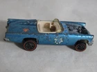 Hot Wheels Redline Light Blue '57 T-Bird - White  1968 - U.S.A.