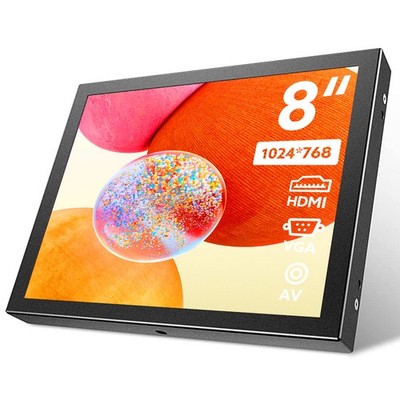 8 Inch Eyoyo Gaming Display Monitor Screen HDMI/VGA/AV For PS4 PC Raspberry pi