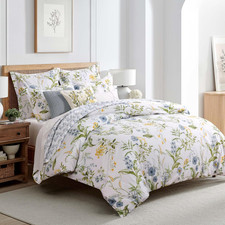 Viviana Blue Reversible King/Cal King Comforter Set 106X94In with 2 Pillowcase