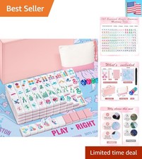 1.2in American Mahjong Set with Pink Noise Reducing Mat  Storage