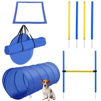 Hunde-Agility-TrainingsgeräTe, Hund Agility Set, Hunde-Agility-Parcours, Blau