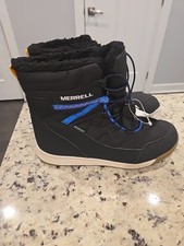 Merrell Z1682 Black Snow Crush Kid's Waterproof Boot Size 5m
