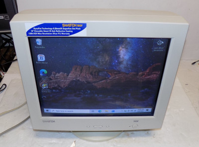 Samtron 78DF 16'' CRT Flat Screen Computer Monitor Very Nice